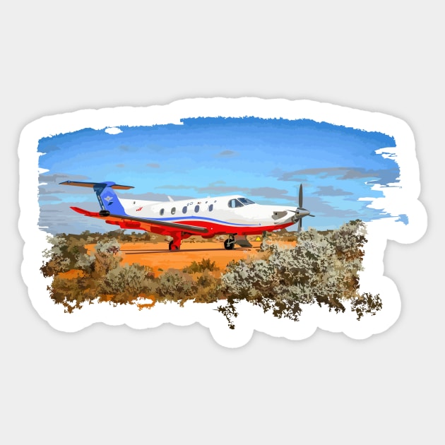 Flying Doctor Clinic Sticker by GregThompson